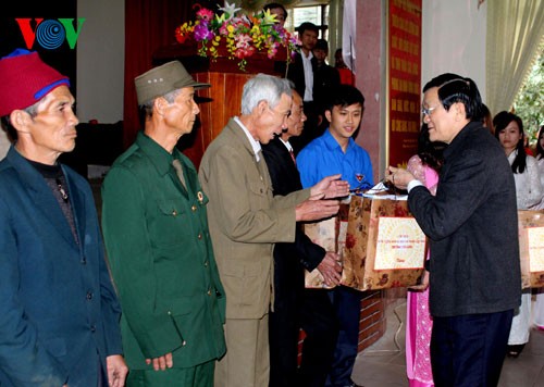 Chủ tịch nước Trương Tấn Sang thăm và làm việc tại tỉnh Nghệ An - ảnh 1